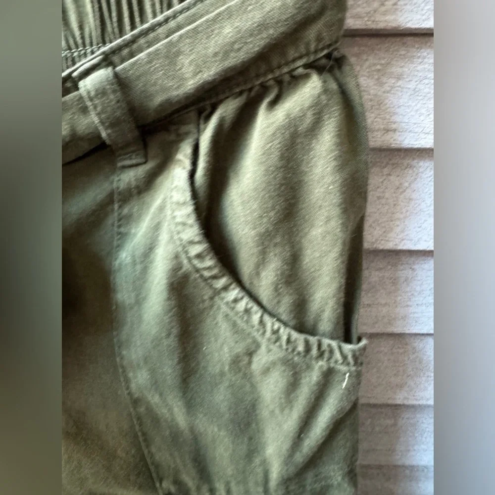 OshKosh B’gosh Olive Green Jogger Pants Girls 5T Utility Tie Waist Casual